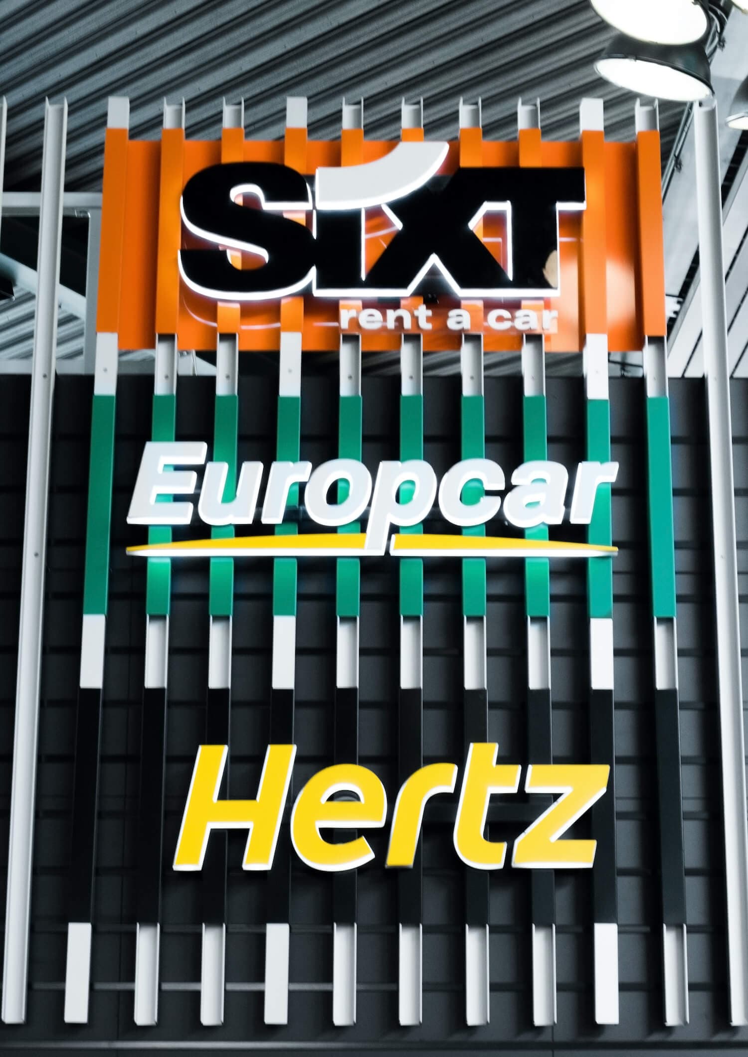 Sixt Europcar Hertz Car Rental Logos Heathrow Airport Sixt Europcar Hertz Car Rental Logos Heathrow Airport